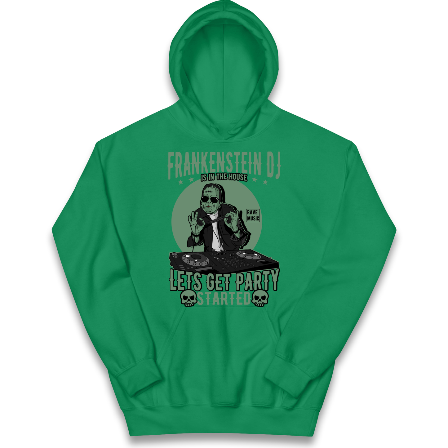 Frankenstein DJ kids hoodie