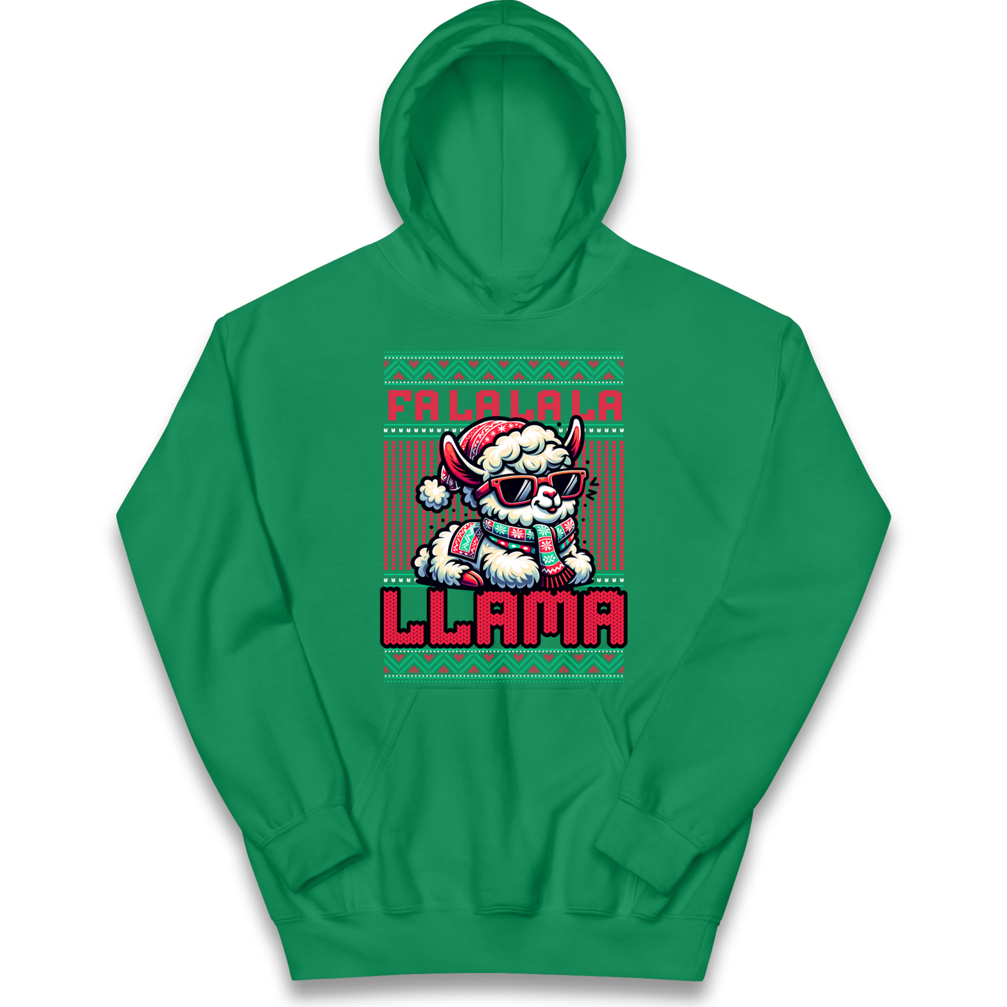 FA LA LA LA LLAMA kids hoodie