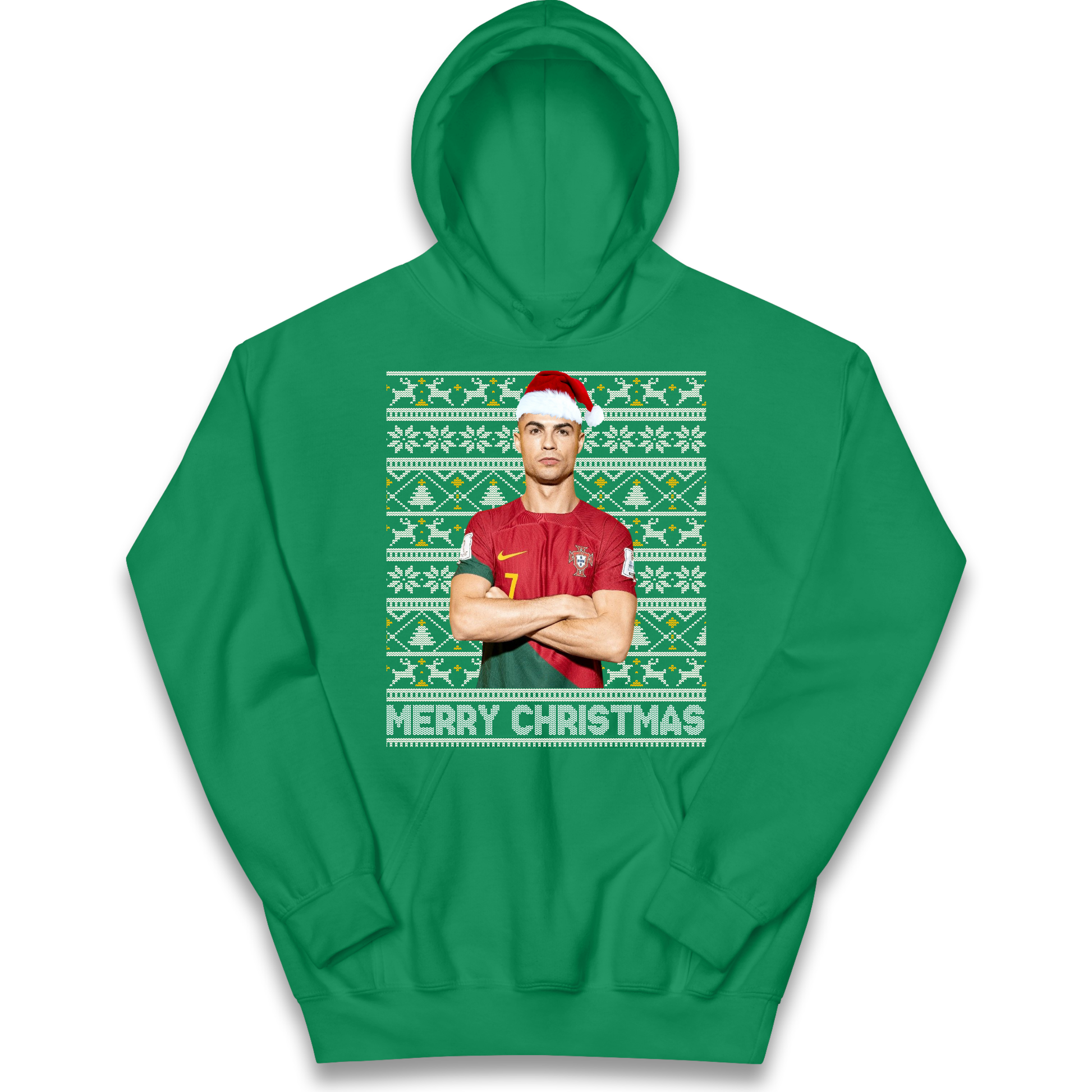 Merry Christmas Ronaldo kids hoodie