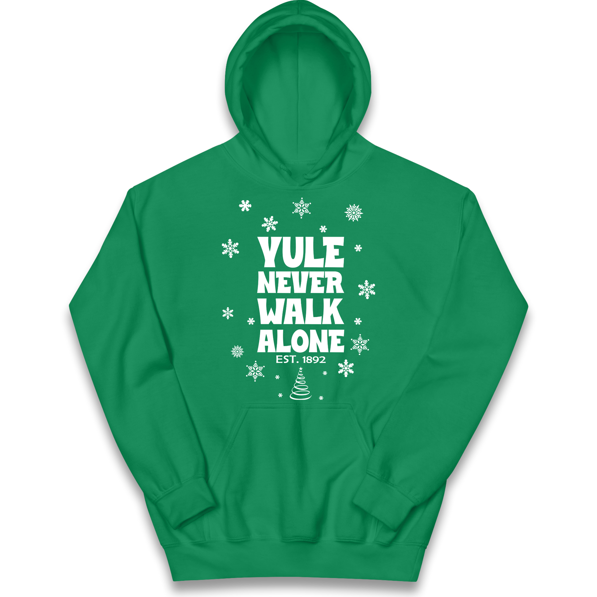 Yule Never Walk Alone Liverpool Christmas kids hoodie