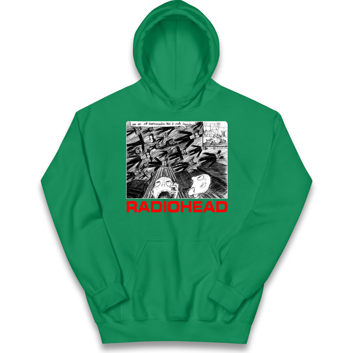 Radiohead We Are Not Screaming kids hoodie
