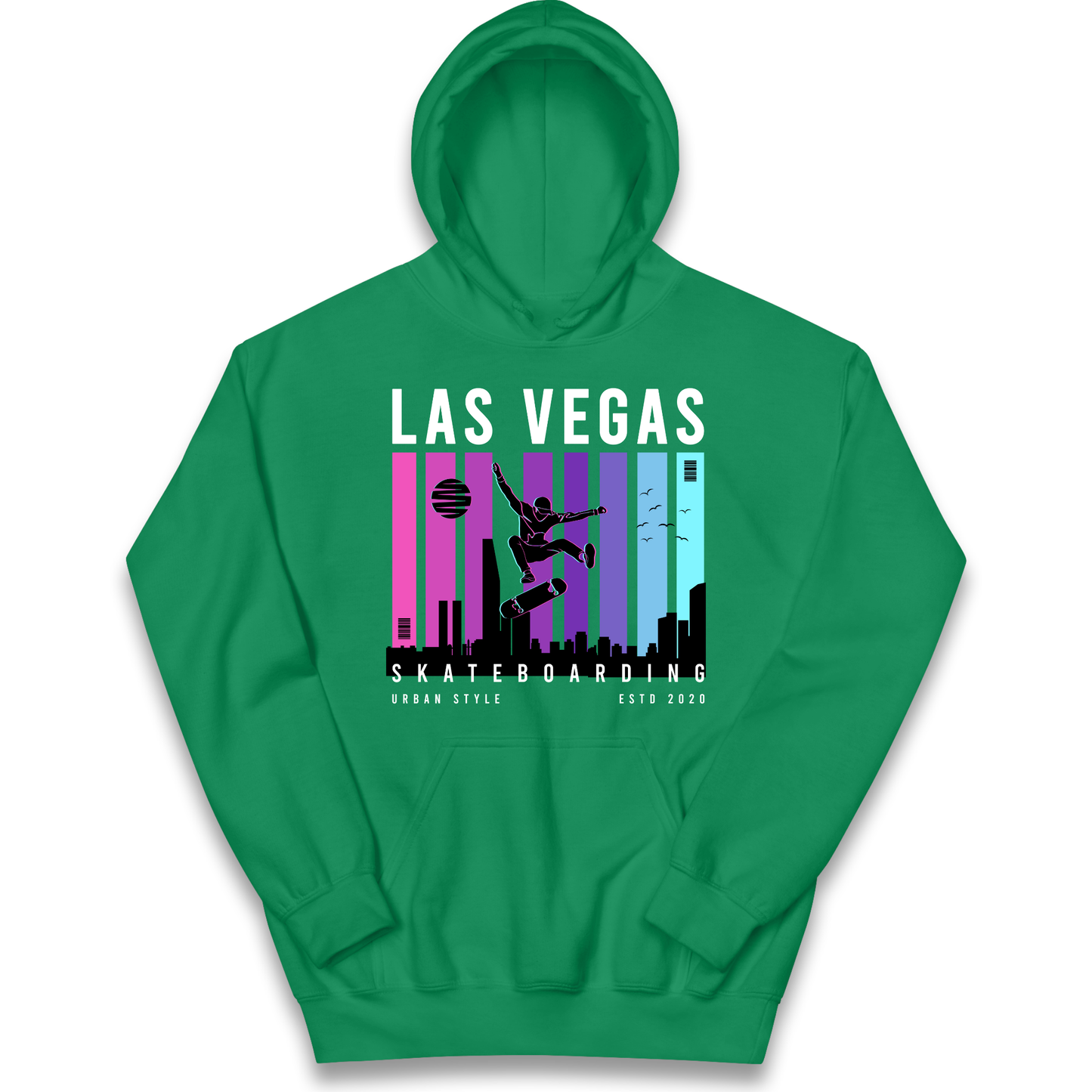 Las Vegas Skateboarding kids hoodie