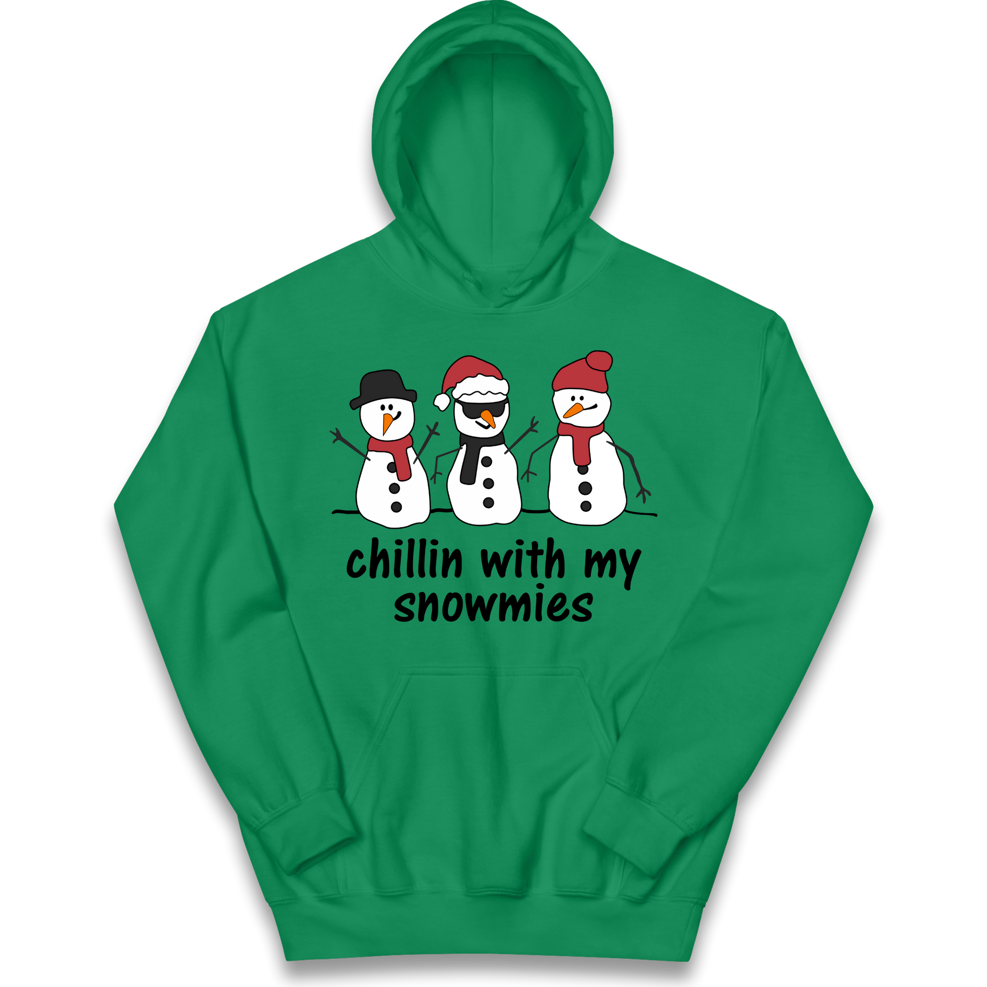 Chillin With My Snowmies kids hoodie