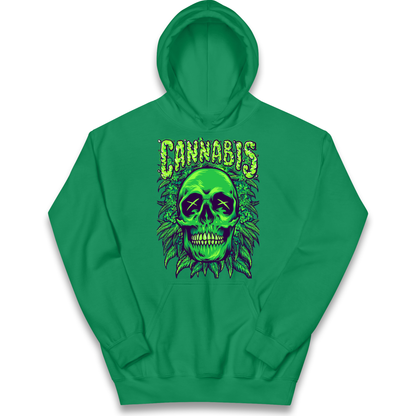 Cannabis Skull kids hoodie