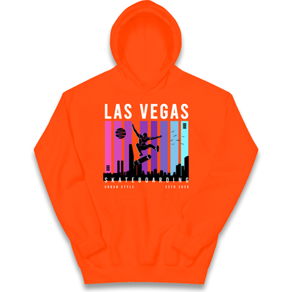 Las Vegas Skateboarding kids hoodie