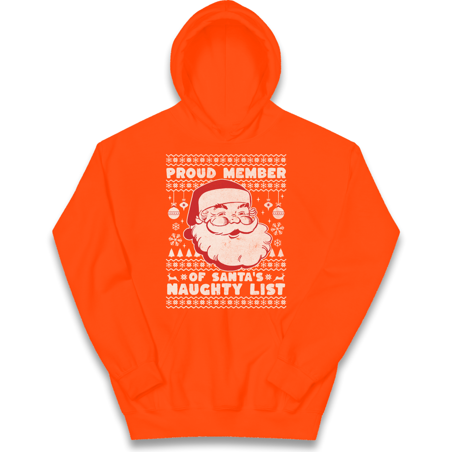 Proud Member Of Santas Naughty List Christmas kids hoodie