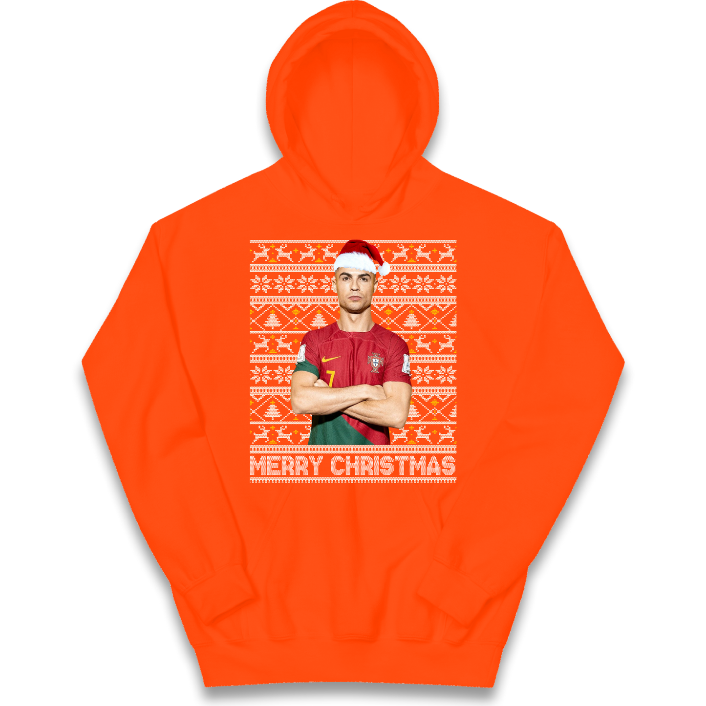 Merry Christmas Ronaldo kids hoodie