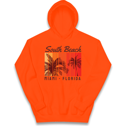 South Beach Miami Florida kids hoodie