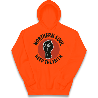 Northern Soul Keep The Faith kids hoodie
