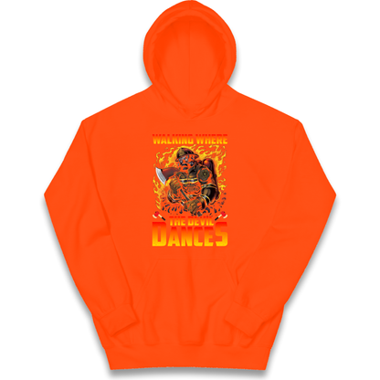 Walking Where The Devil Dances kids hoodie