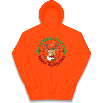 Cutest Reindeer kids hoodie