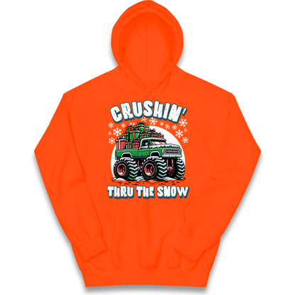 Crushin Thru The Snow kids hoodie
