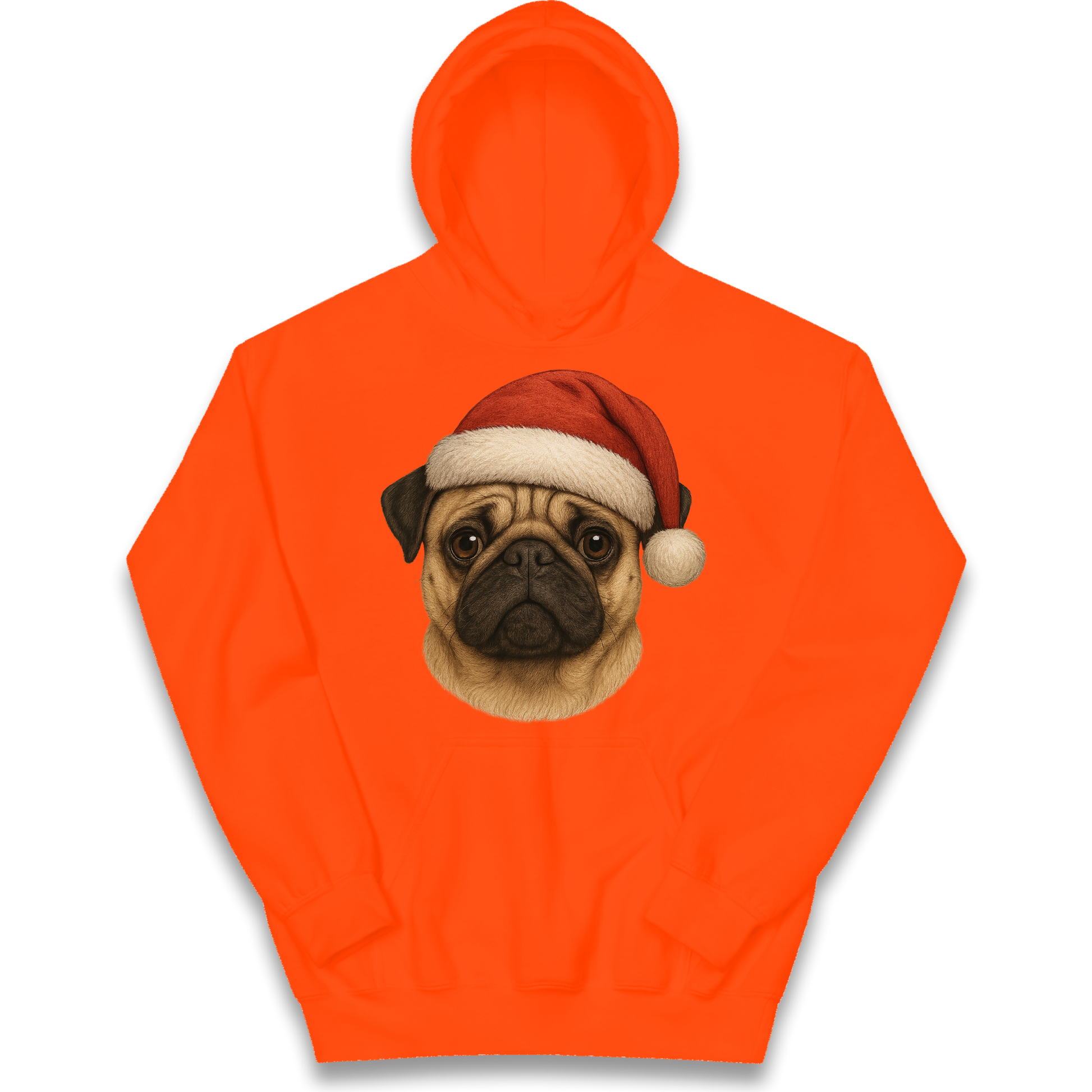 Pug Face Christmas kids hoodie