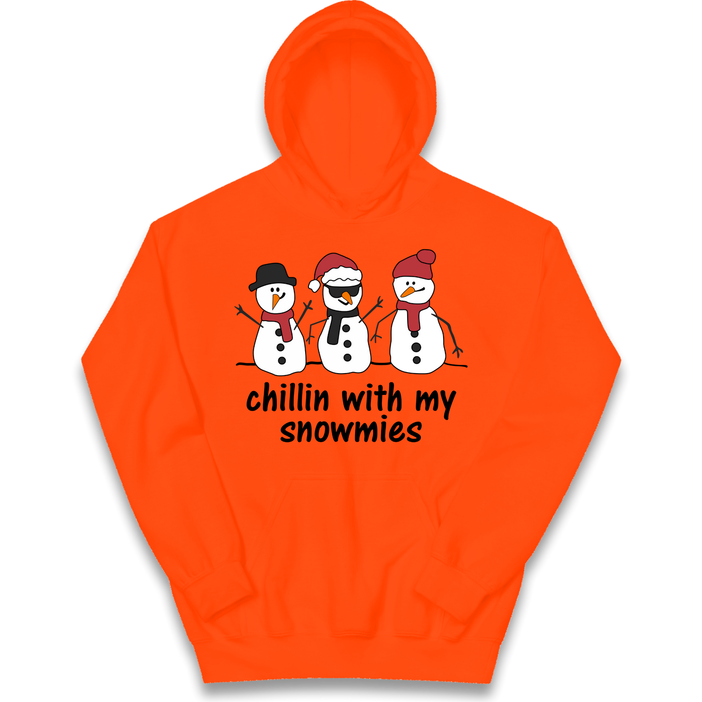 Chillin With My Snowmies kids hoodie