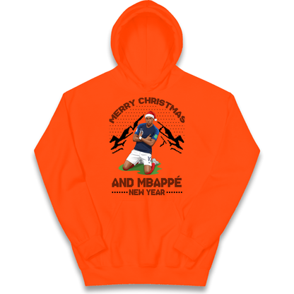 Mbappe Christmas Kids Hoodie