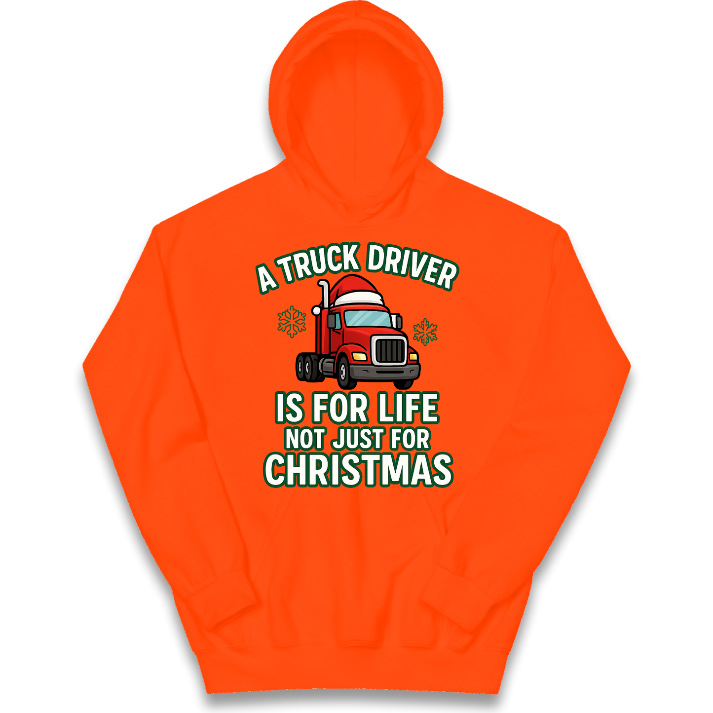 Truck Driver Christmas Kids Hoodie