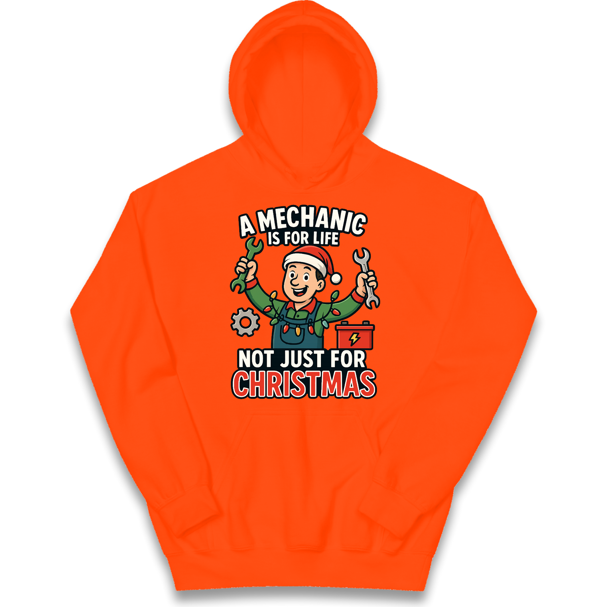 Mechanic Christmas Kids Hoodie