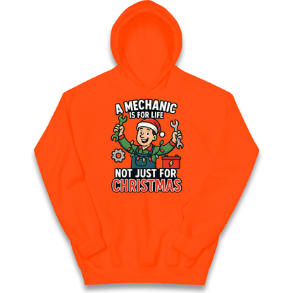 Mechanic Christmas Kids Hoodie