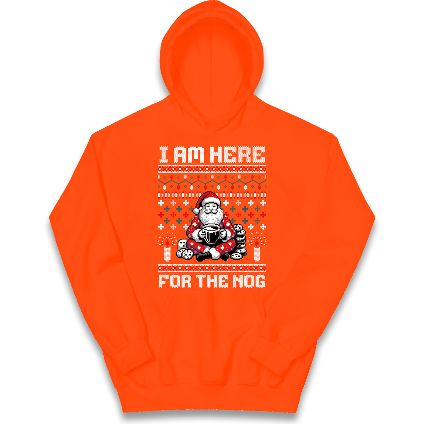 I am Here For The Nog Christmas kids hoodie