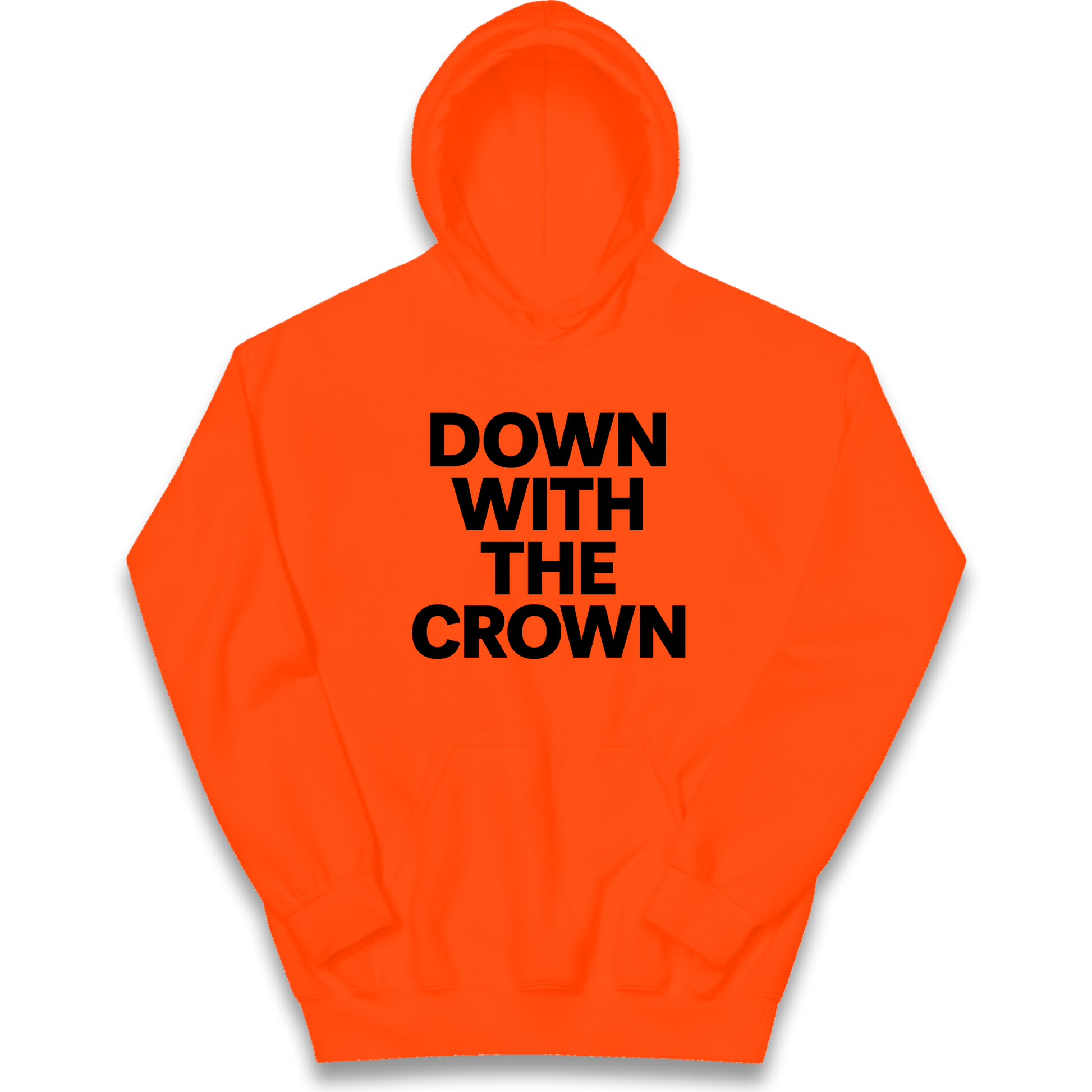 DOWN WITH THE CROWN kids hoodie