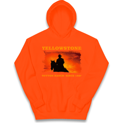 Yellowstone Dutton Ranch Since 1886 kids hoodie
