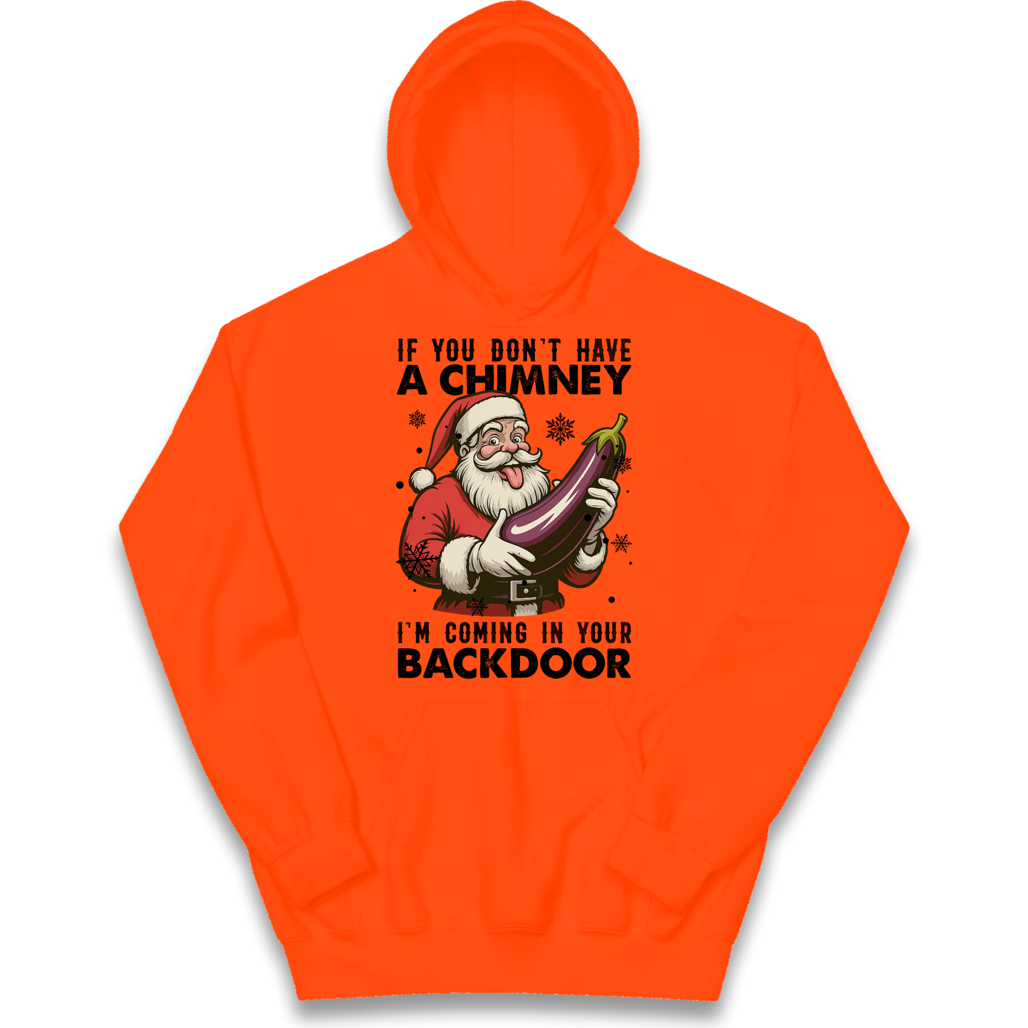 Santa Back Door Kids Hoodie