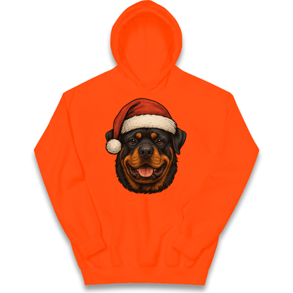 Rottweiler Christmas Kids Hoodie