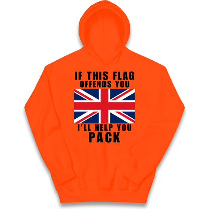 If This Flag Offends You I Will Help You Pack kids hoodie
