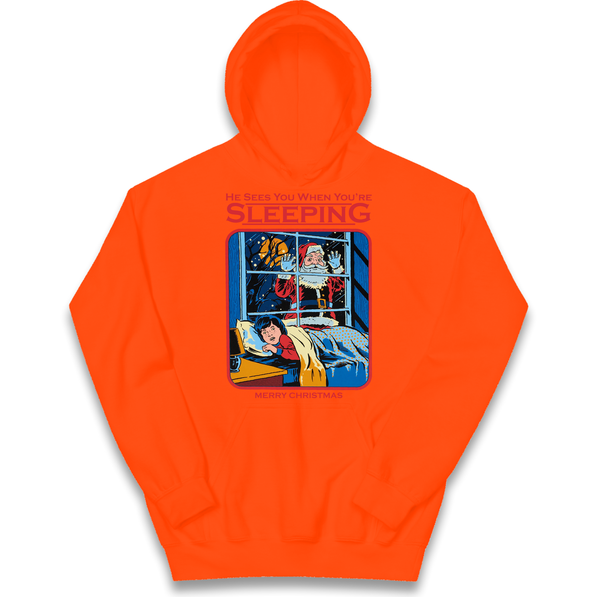 Creepy Santa Claus Christmas kids hoodie