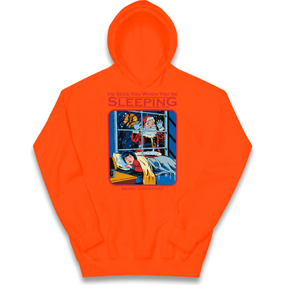Creepy Santa Claus Christmas kids hoodie