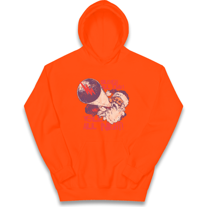Sleigh All Day Yell All Night Santa Christmas kids hoodie