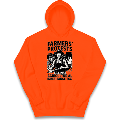 Farmers’ Protests Against Agricultural Inheritance Tax kids hoodie