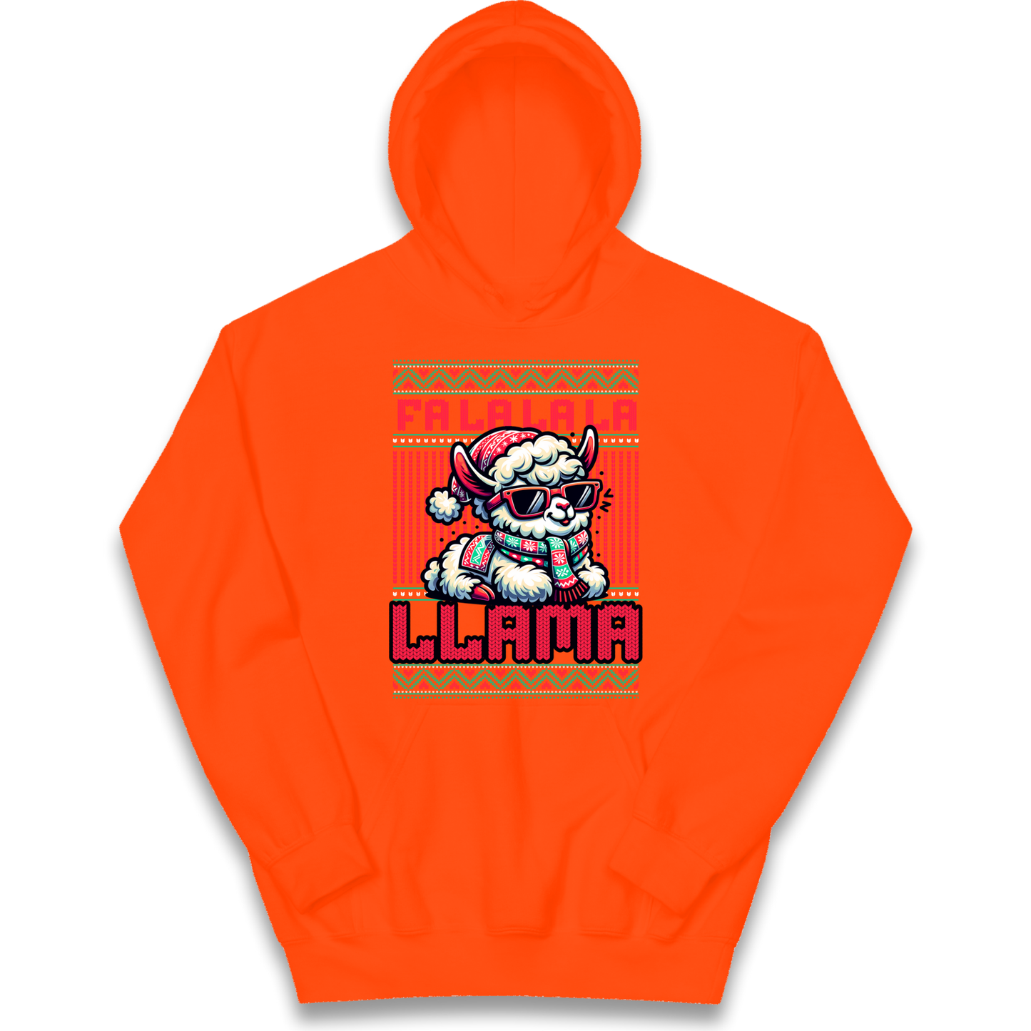 FA LA LA LA LLAMA kids hoodie