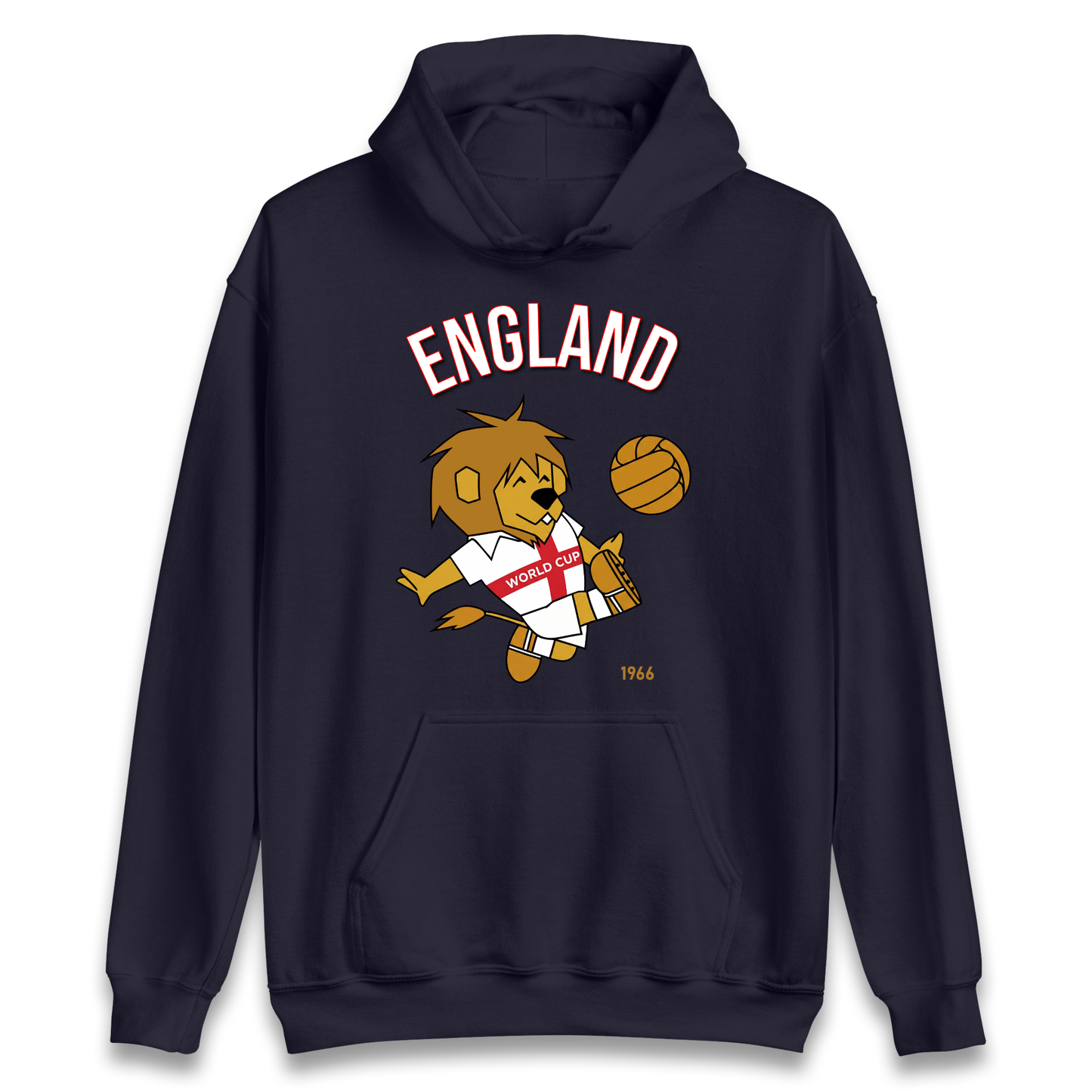 England World Cup Willie 1966 Football Hoodie