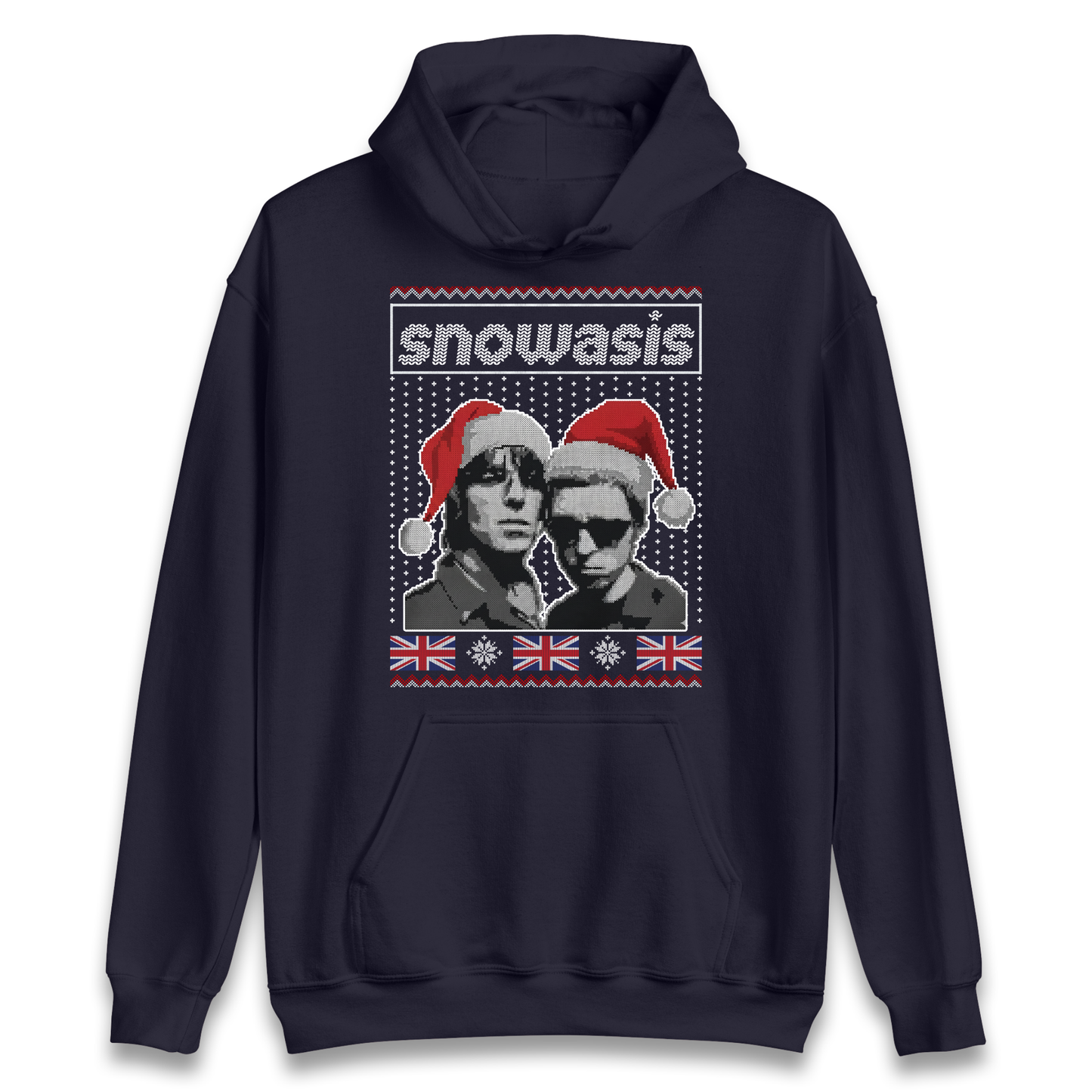 Snowasis Union Jack Christmas Hoodie
