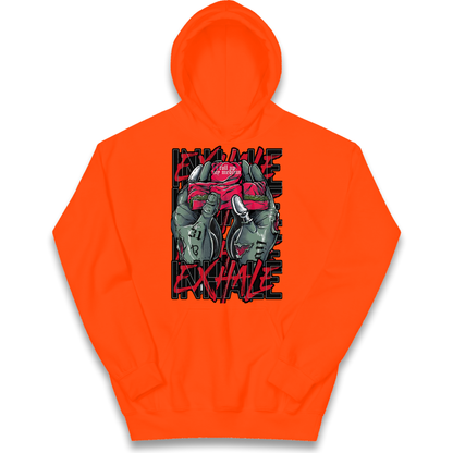 Inhale Exhale kids hoodie