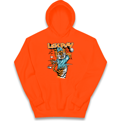 Lets Play Golf Tiger kids hoodie