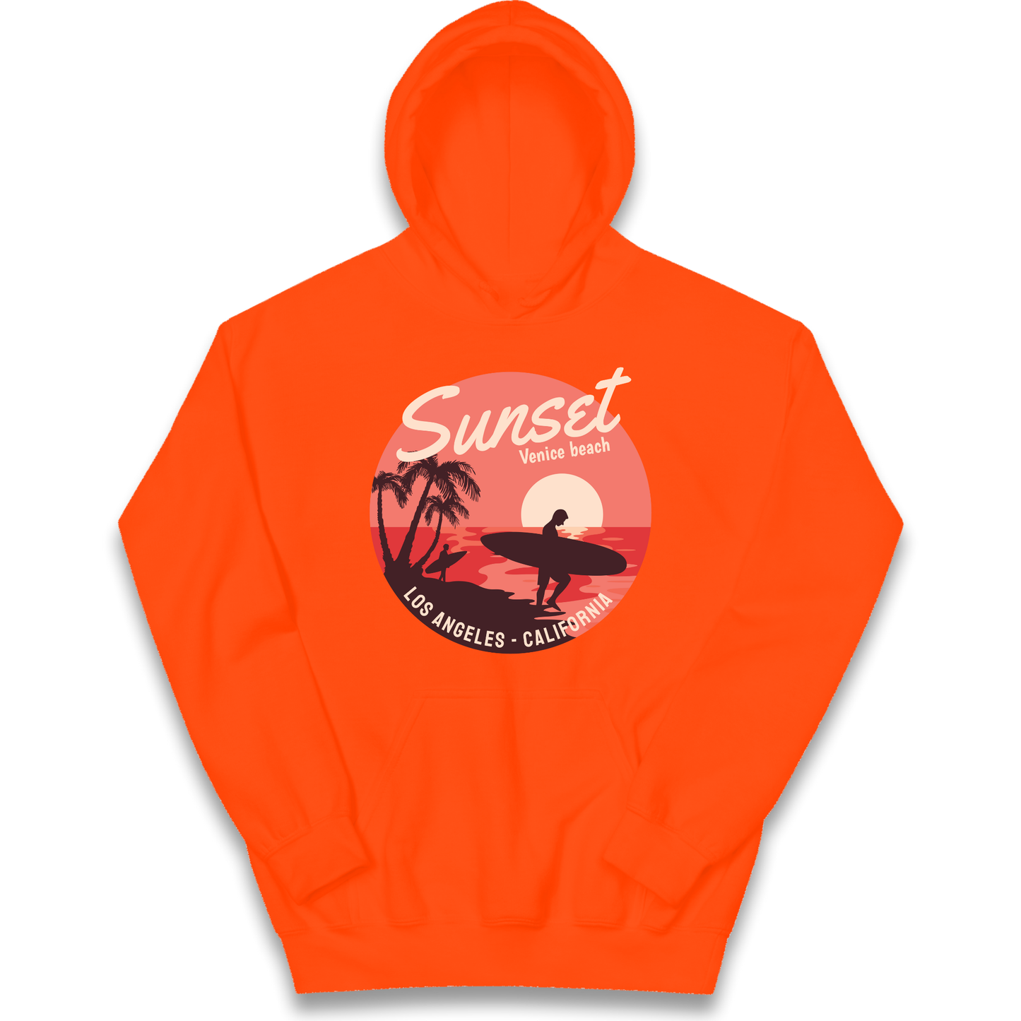 Sunset Venice Beach kids hoodie