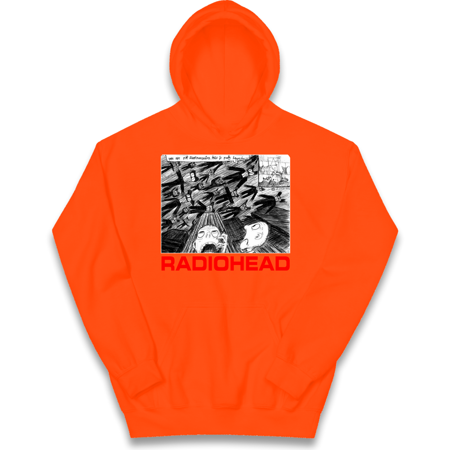 Radiohead We Are Not Screaming kids hoodie