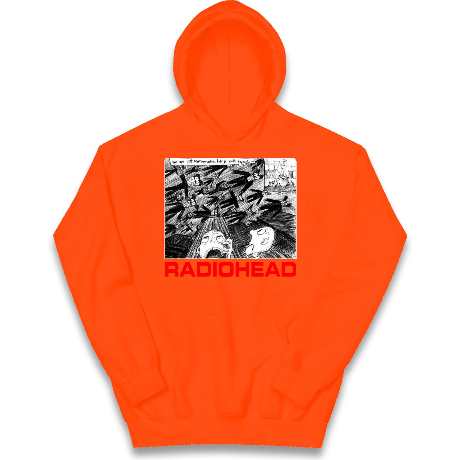 Radiohead We Are Not Screaming kids hoodie