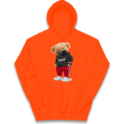Teddy Bear Hello Streetwear kids hoodie