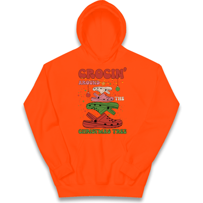 Crockin Around the Christmas Tree Christmas kids hoodie