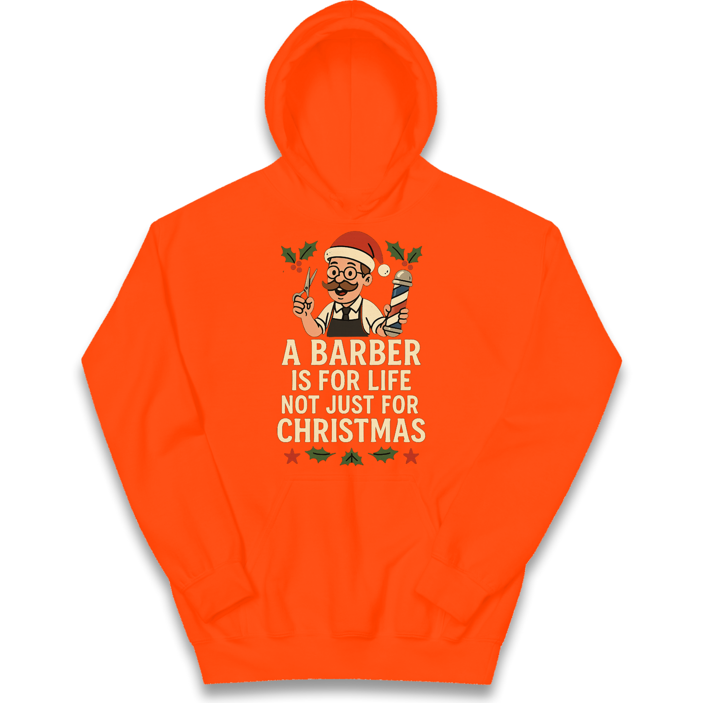 Barber Christmas Kids Hoodie
