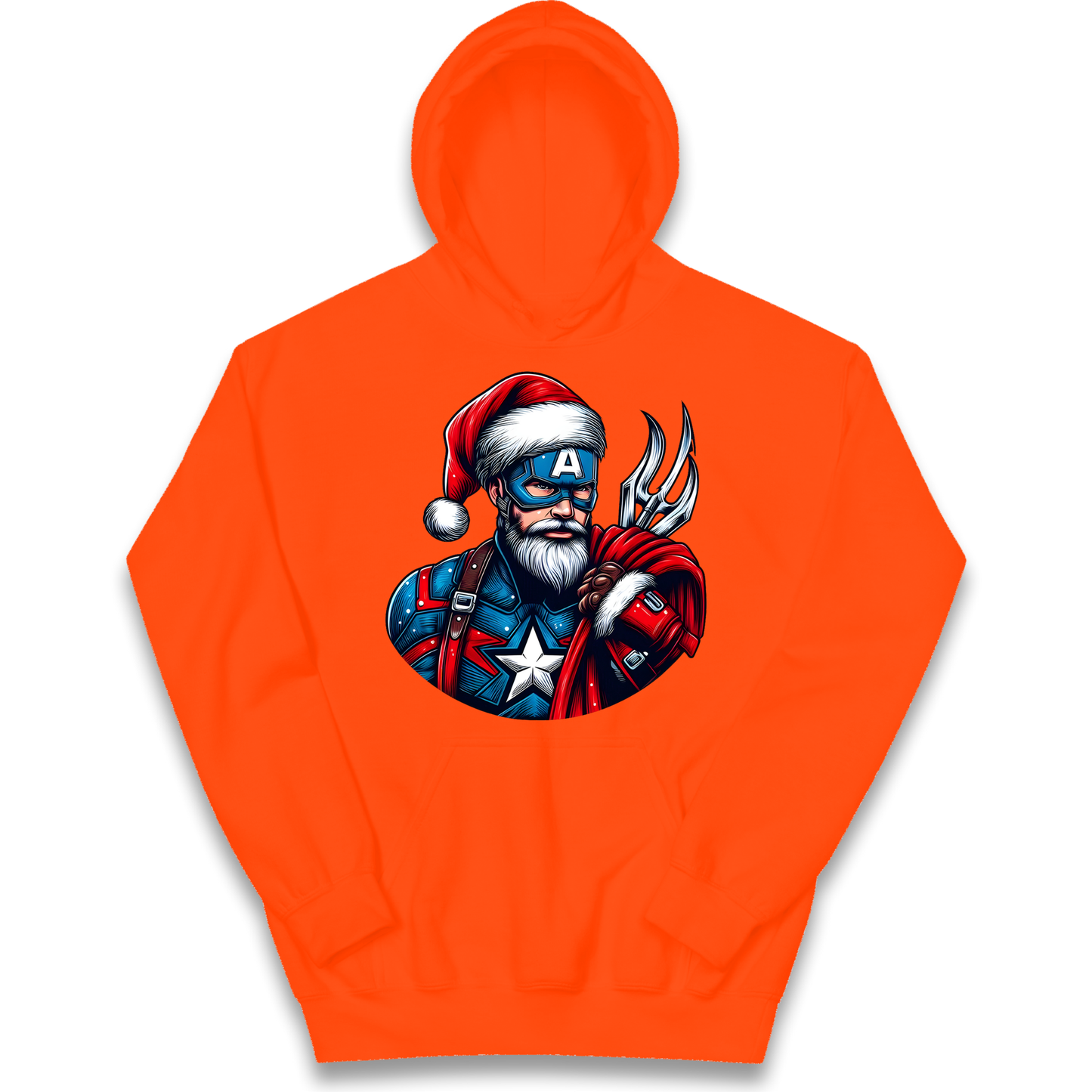 Captain America Santa kids hoodie