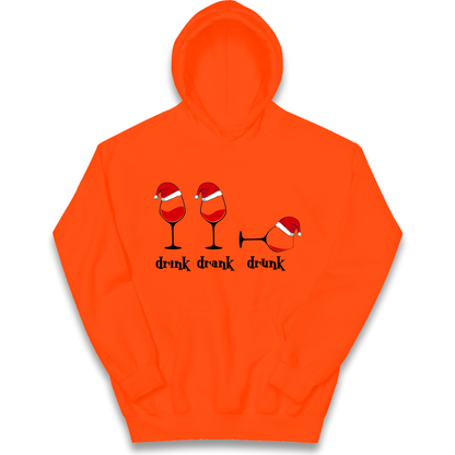 Drink Drank Drunk Kids Hoodie