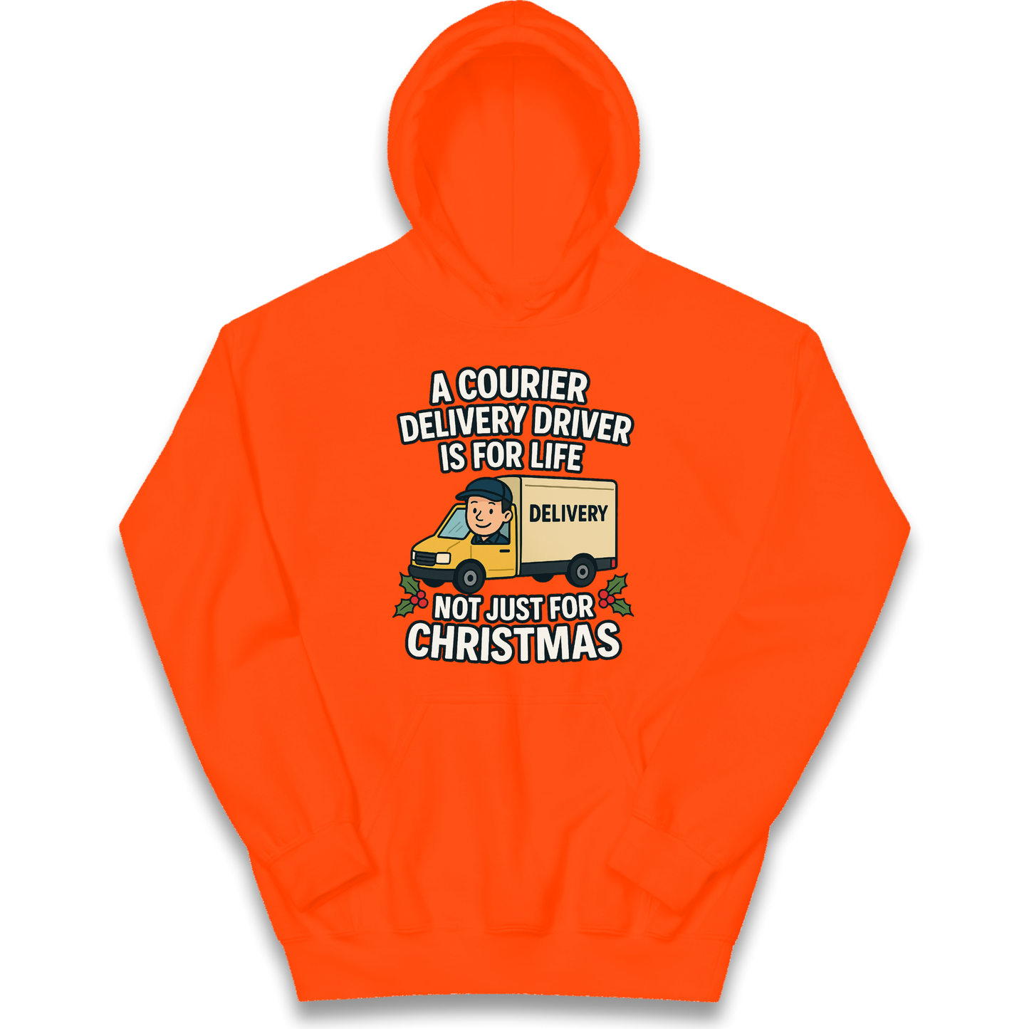 Courier Delivery Driver Christmas Kids Hoodie