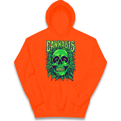 Cannabis Skull kids hoodie