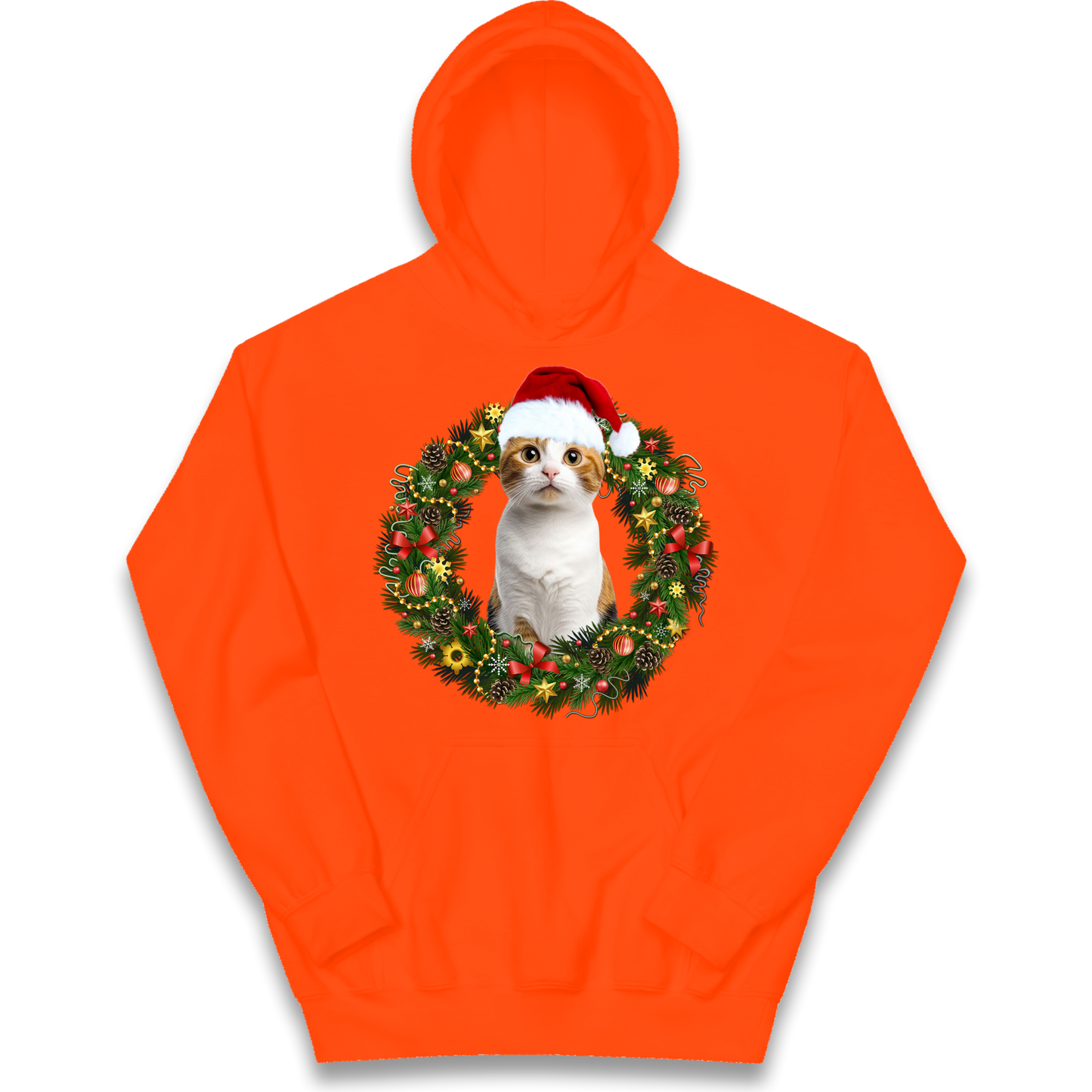 Cat Christmas kids hoodie