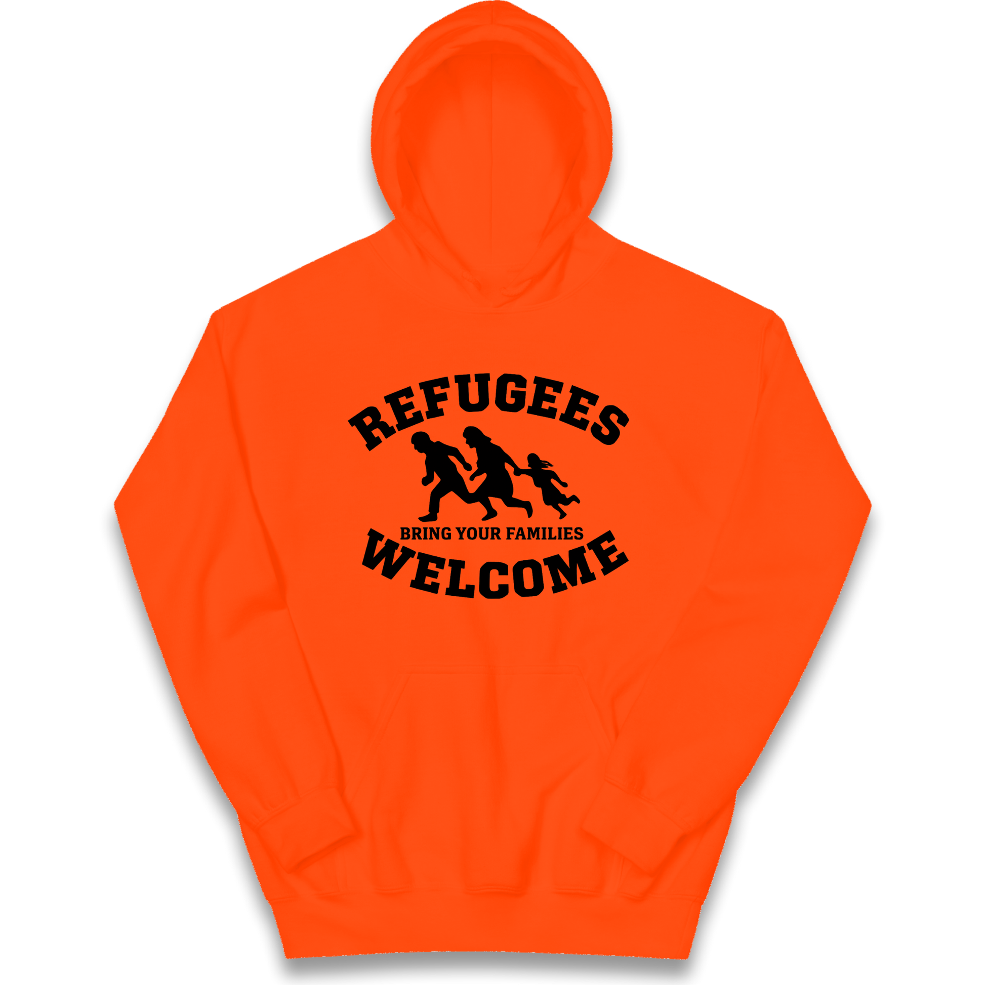 Welcome Refugees kids hoodie