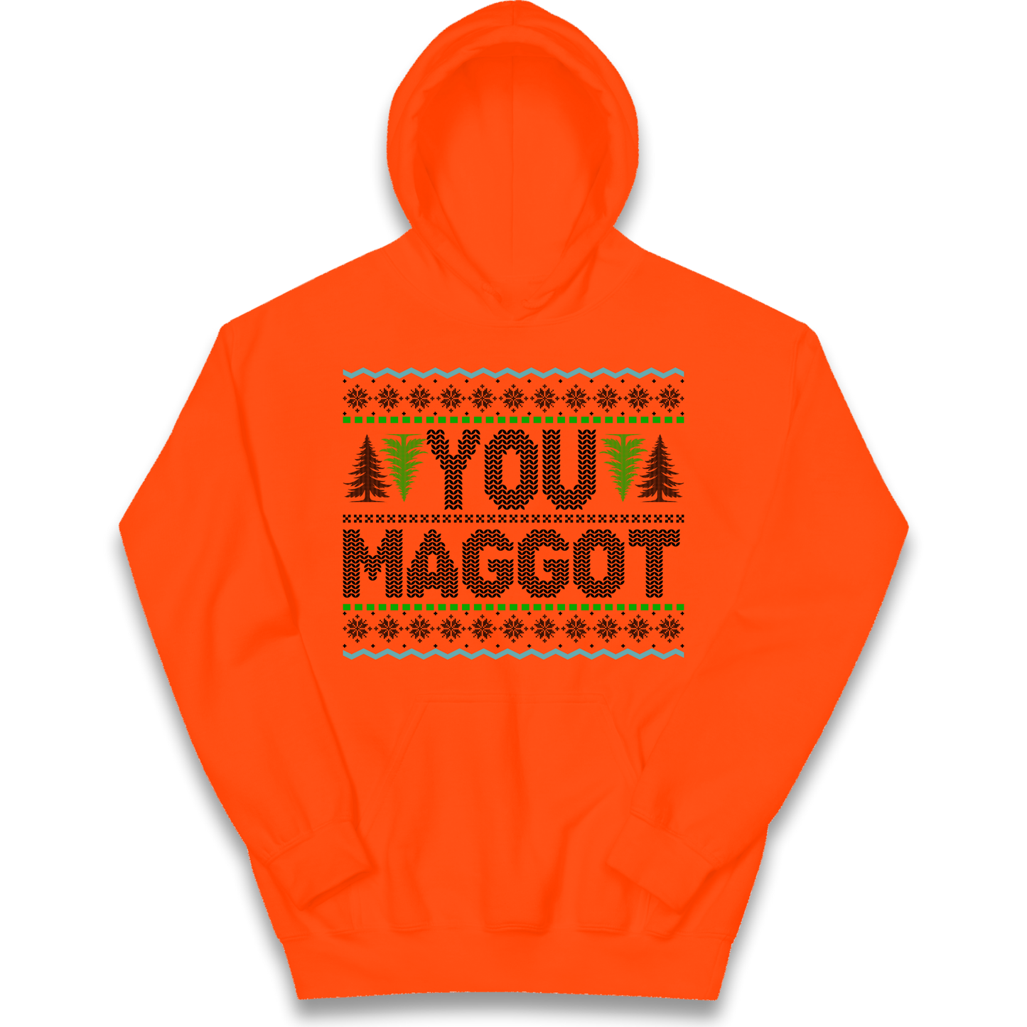 Christmas jumper kids hoodie